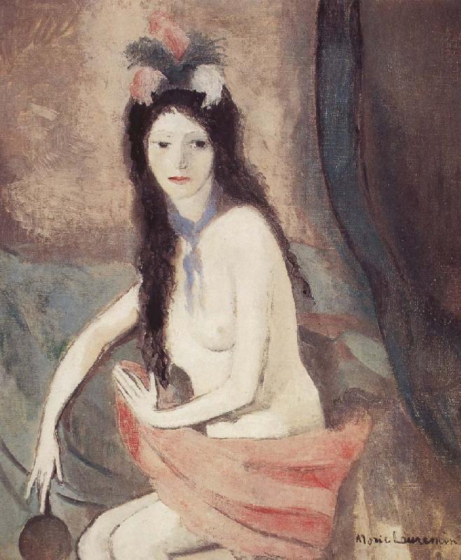 Marie Laurencin The naked woman holding a piece of mirror oil painting image